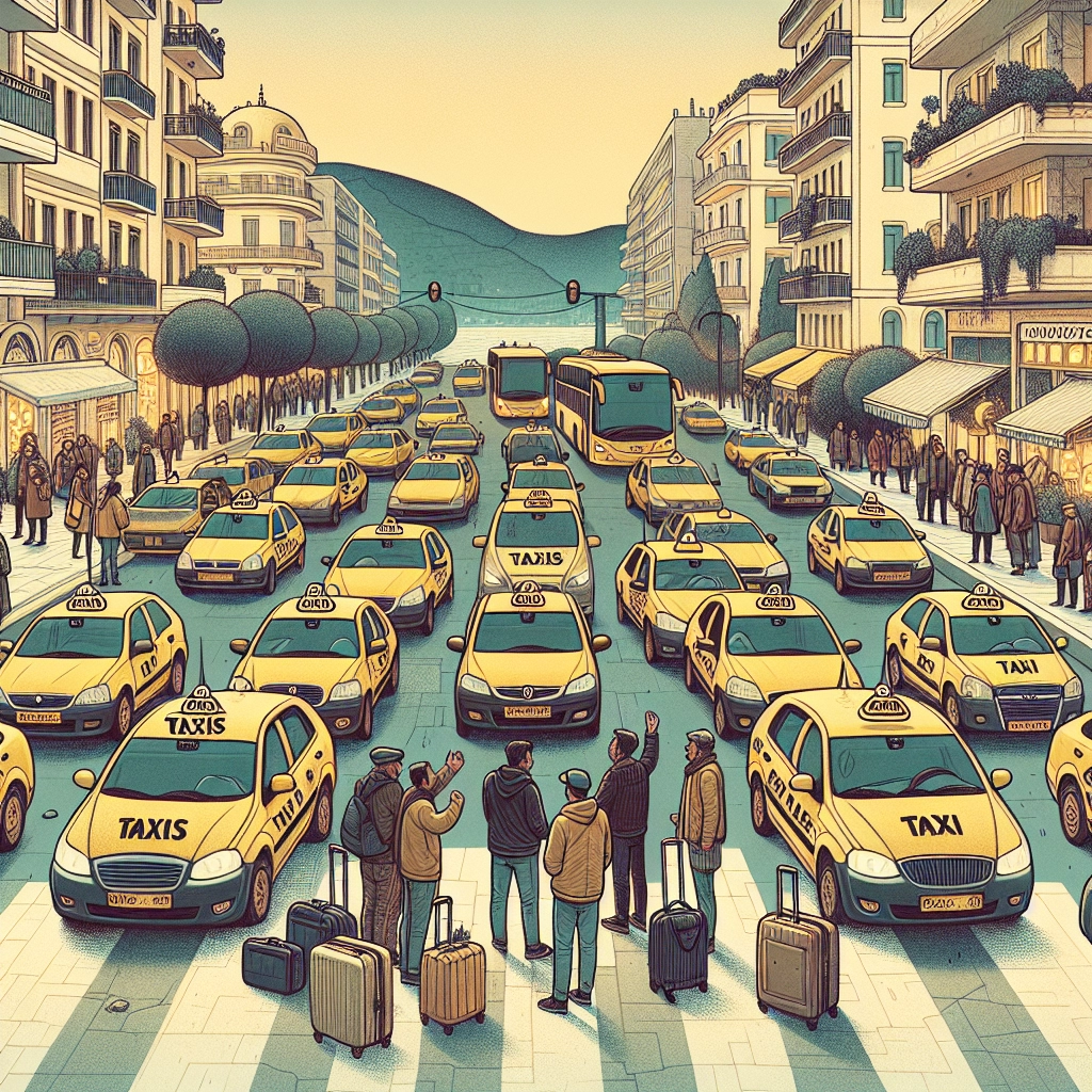 48‑stündige Taxistreiks legen griechische Städte lahm