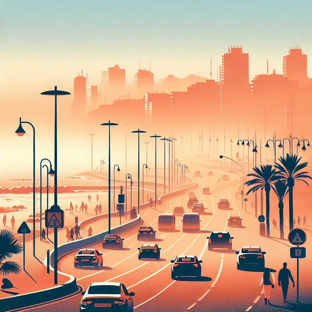 Afrikanische Staubwolke legt sich über Heraklion auf Kreta