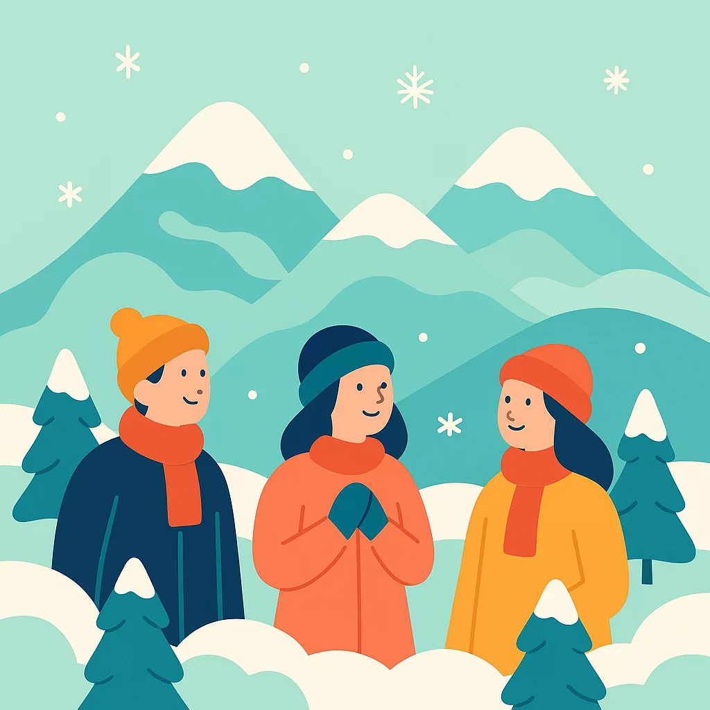 Erster Winterschnee verwandelt griechische Bergresorts