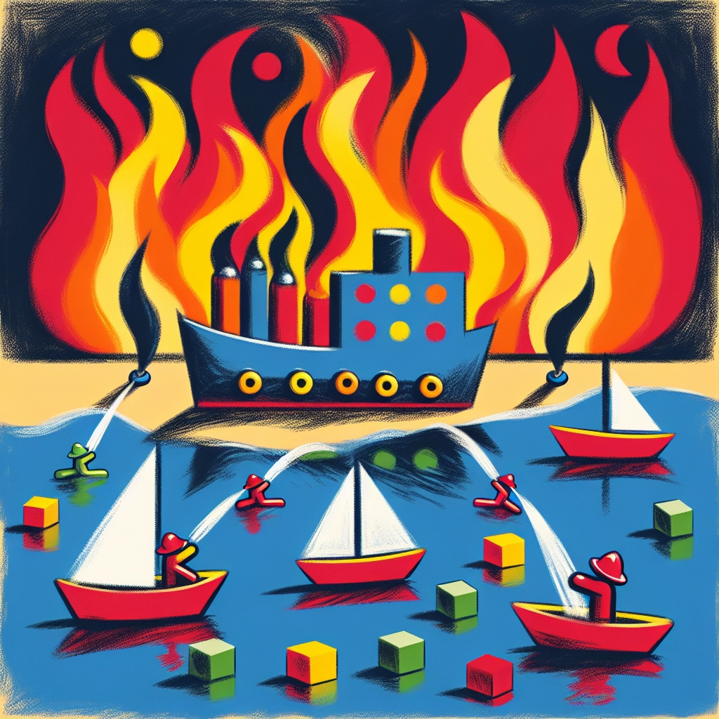 Feuer versenkt vier Yachten in der Marina von Piräus