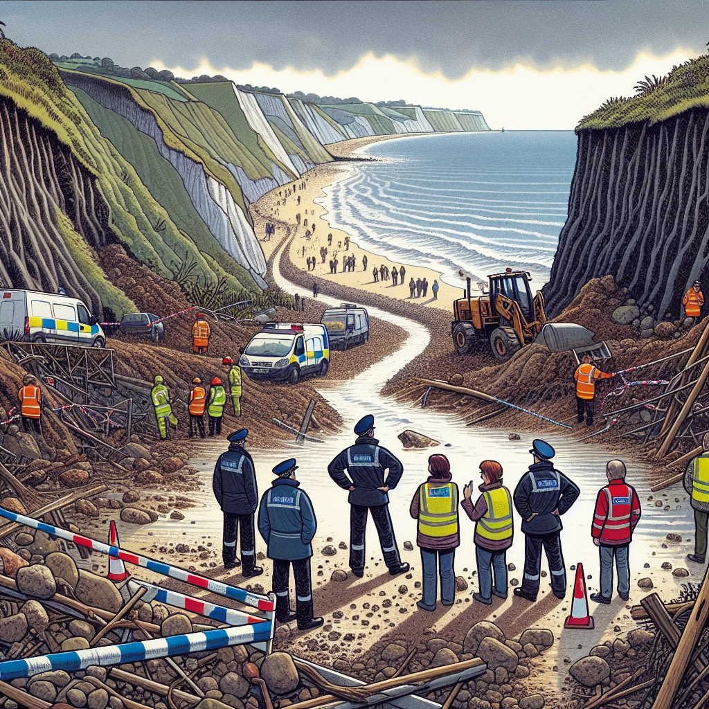 Großer Erdrutsch blockiert Küstenweg bei Nafplio