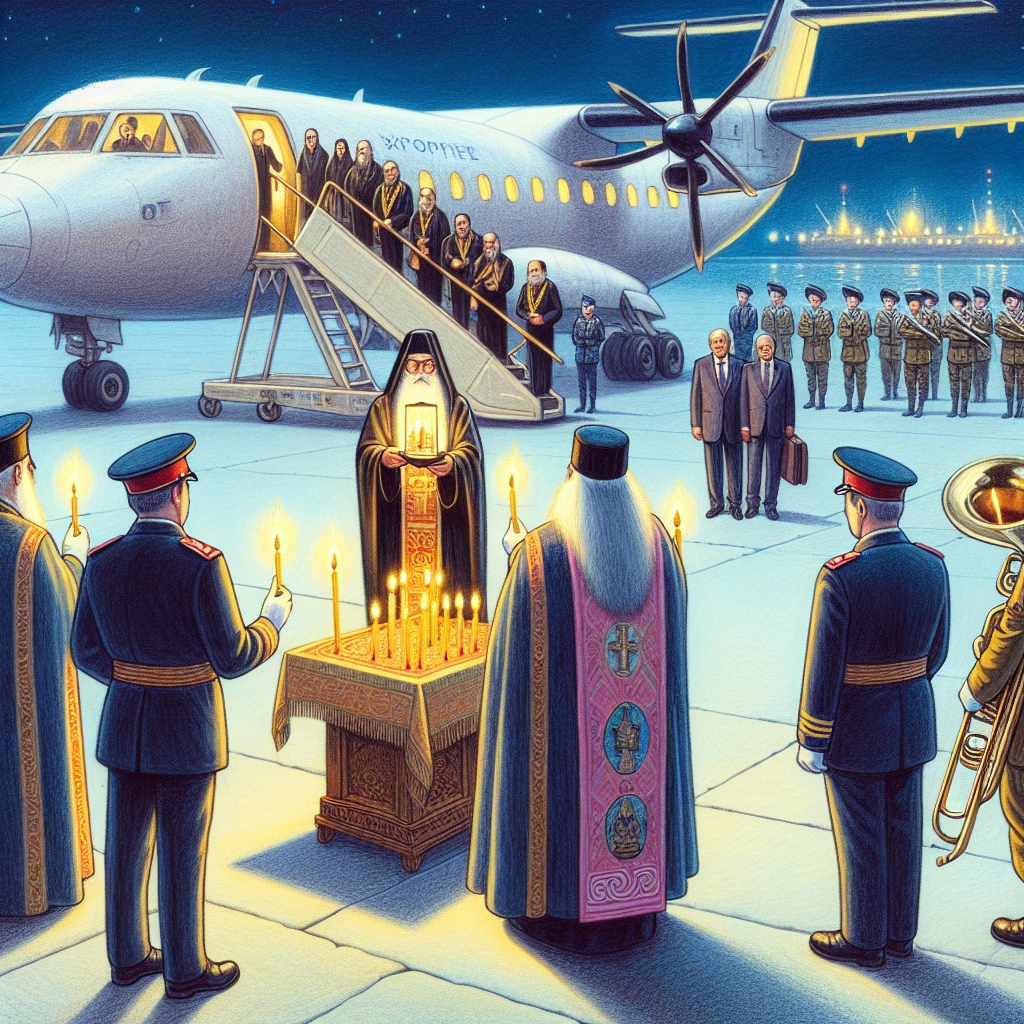 Heiliges Feuer aus Jerusalem in Griechenland eingetroffen