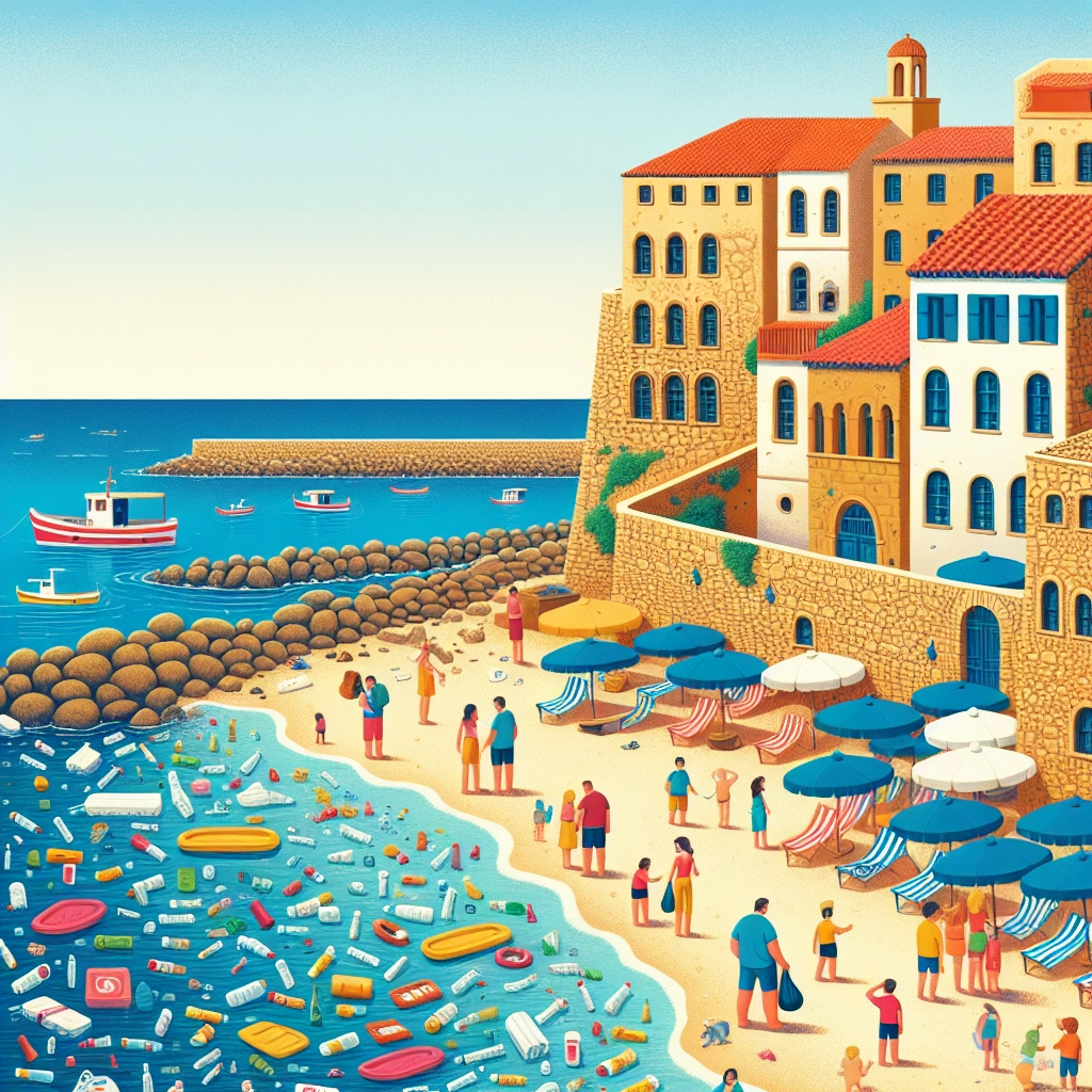 Müll vermüllt den berühmten Dubrovnik‑Strand Banje