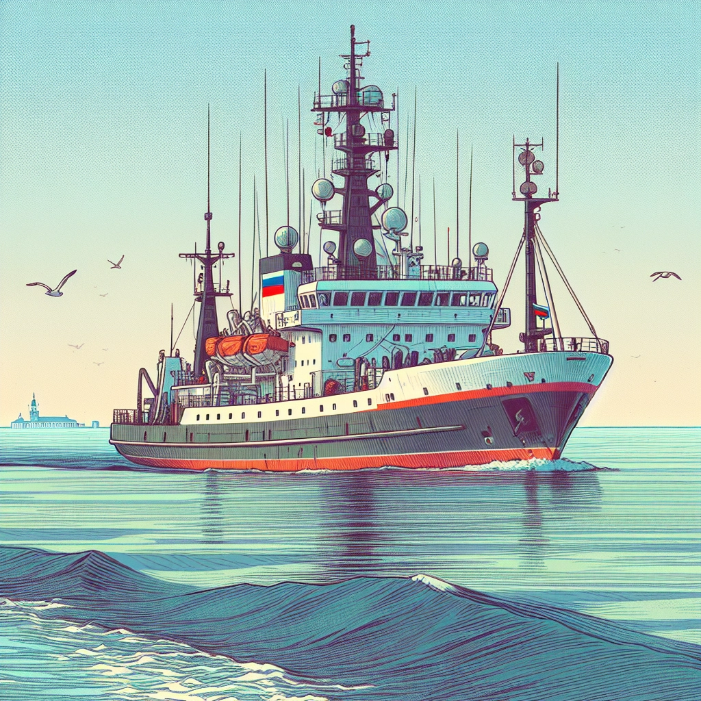 Russisches Schiff vor der polnischen Ostseeküste beobachtet