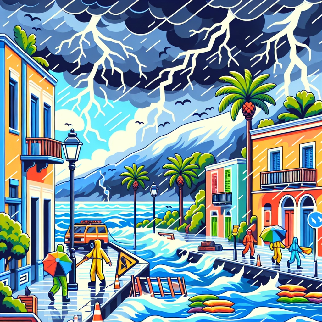 Sturm Adel versetzt Westgriechenland in Alarmstufe Rot