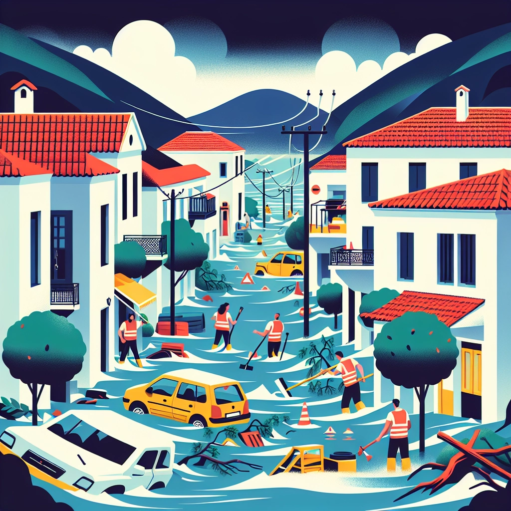 Sturm Byron trifft griechische Insel Kastellorizo mit voller Wucht