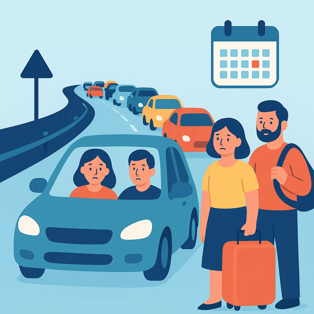 Verkehrschaos auf griechischen Autobahnen nach dem Feiertagswochenende