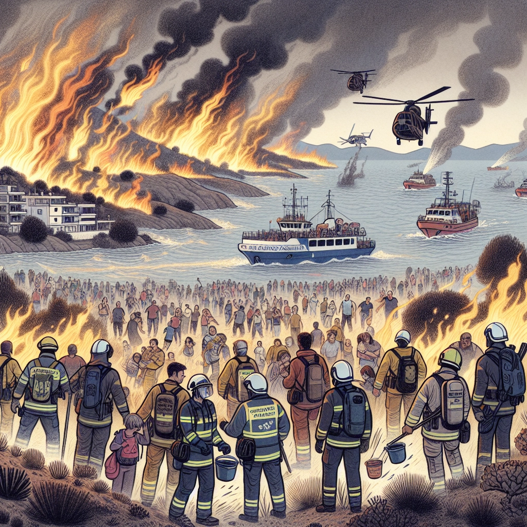 Wütende Brände in Griechenland: Notfall-Evakuierungen im Gange